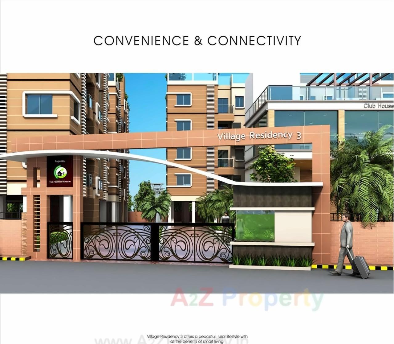 3D Elevation of real estate project Village Residency located at Kasarsai, Pune, Maharashtra