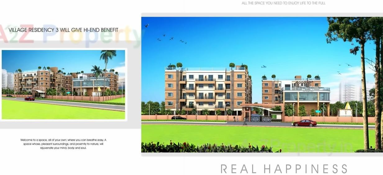 3D Elevation of real estate project Village Residency located at Kasarsai, Pune, Maharashtra