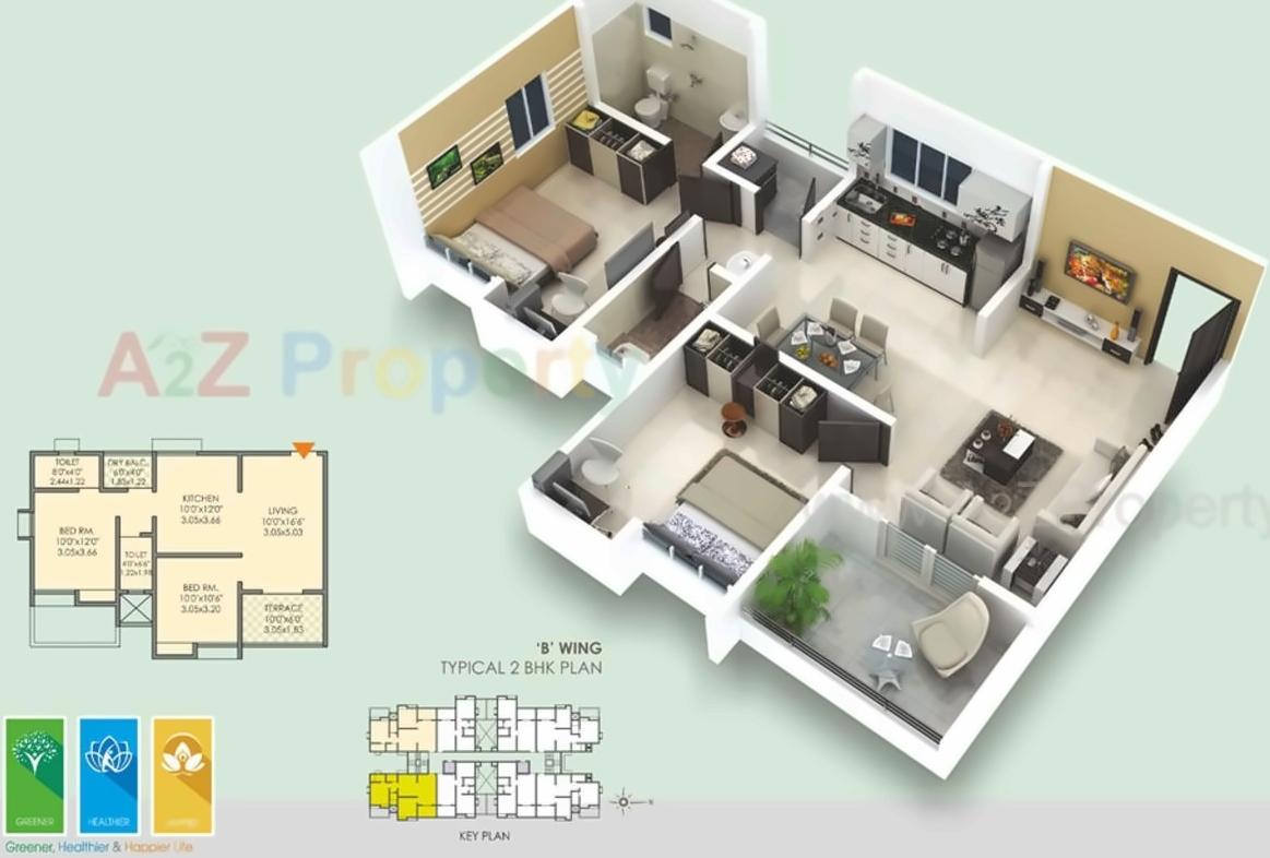 Layout of real estate project Vishnuvihar located at Kasar-amboli, Pune, Maharashtra