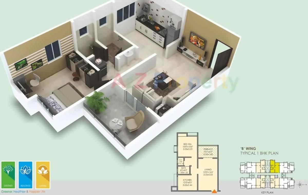 Layout of real estate project Vishnuvihar located at Kasar-amboli, Pune, Maharashtra