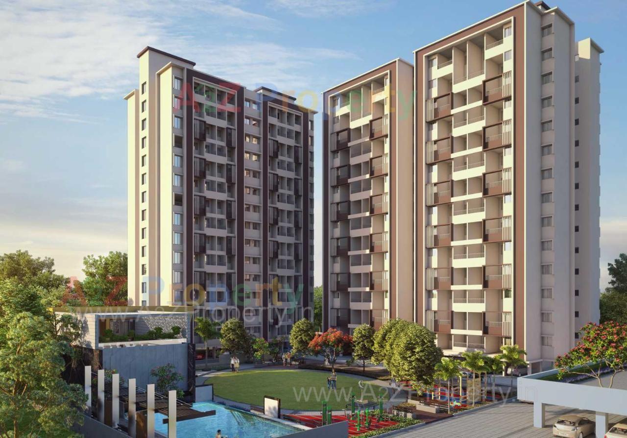 3D Elevation of real estate project Vision Ace located at Tathwade, Pune, Maharashtra
