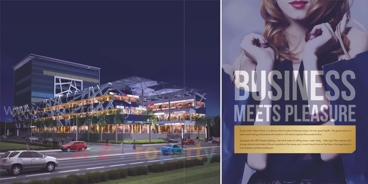 3D Elevation of real estate project Vision Flora located at Pimpale-saudagar, Pune, Maharashtra