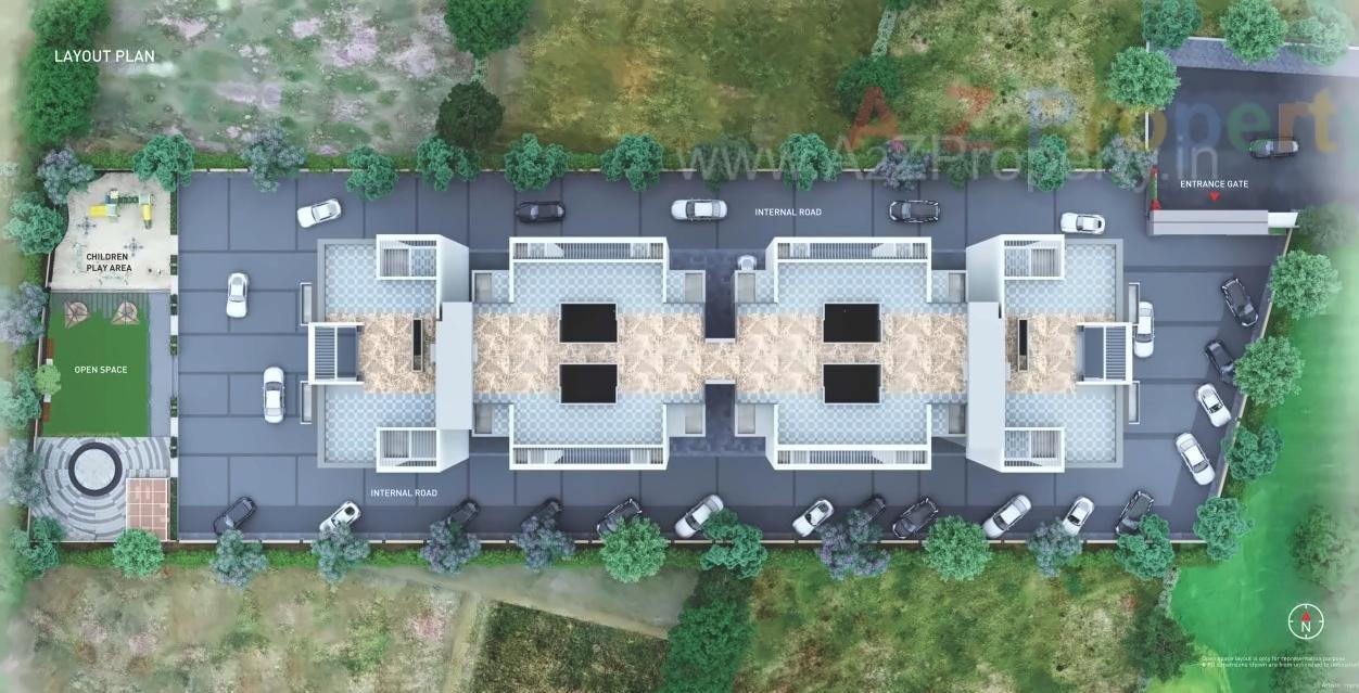 Layout of real estate project Vision Indrabhumi located at Pimpri-chinchawad-m-corp, Pune, Maharashtra