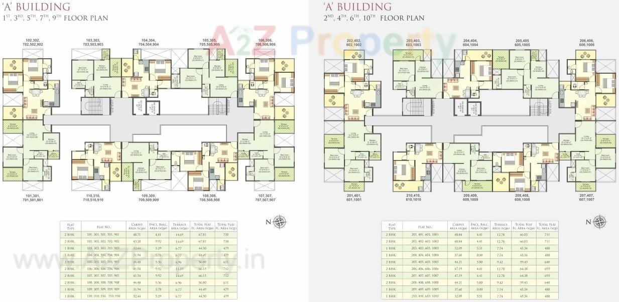 Layout of real estate project Vision Indramegh located at Punawale, Pune, Maharashtra