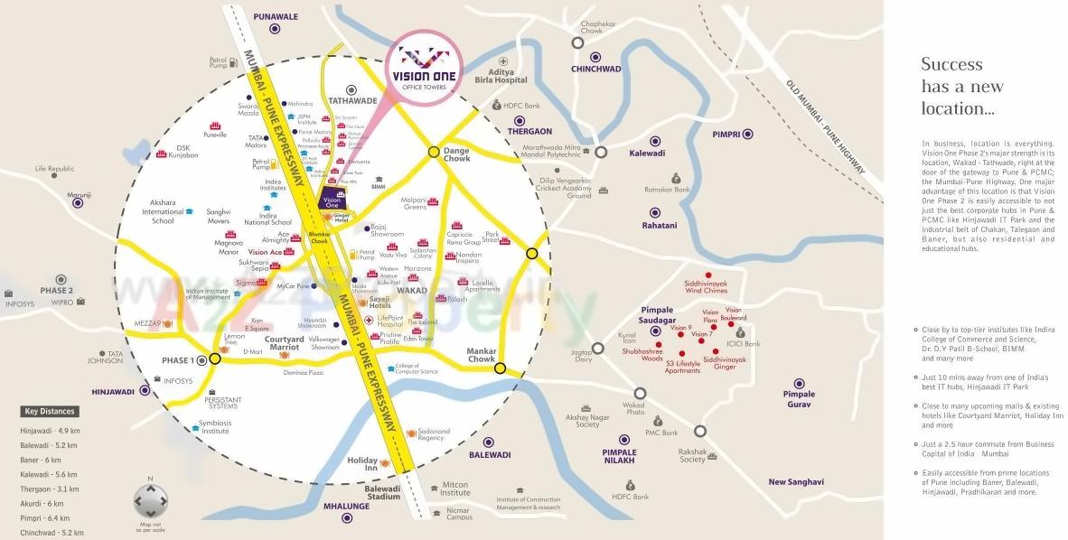  of real estate project Vision One Two located at Tathwade, Pune, Maharashtra