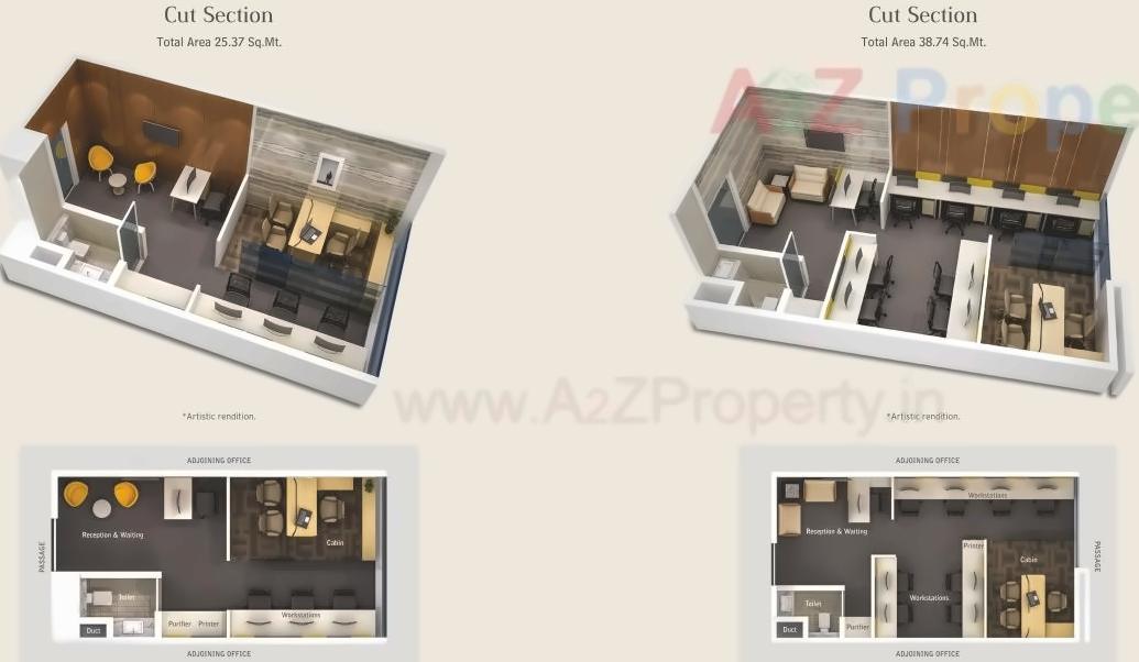 Layout of real estate project Vision One Two located at Tathwade, Pune, Maharashtra