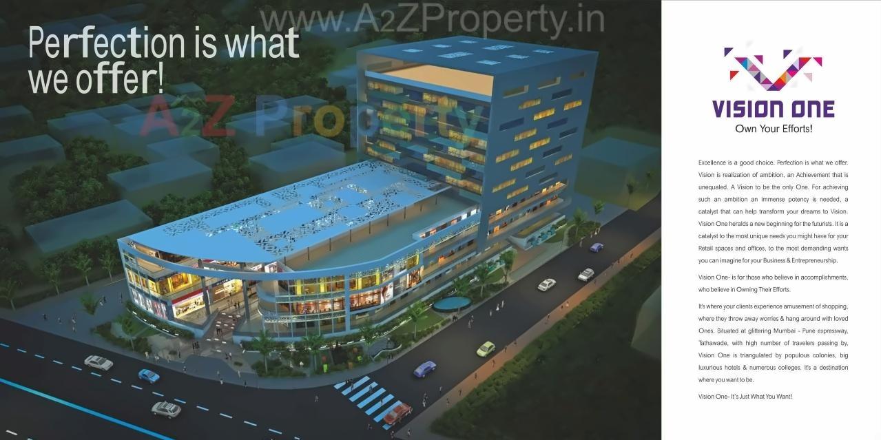3D Elevation of real estate project Vision One Two located at Tathwade, Pune, Maharashtra
