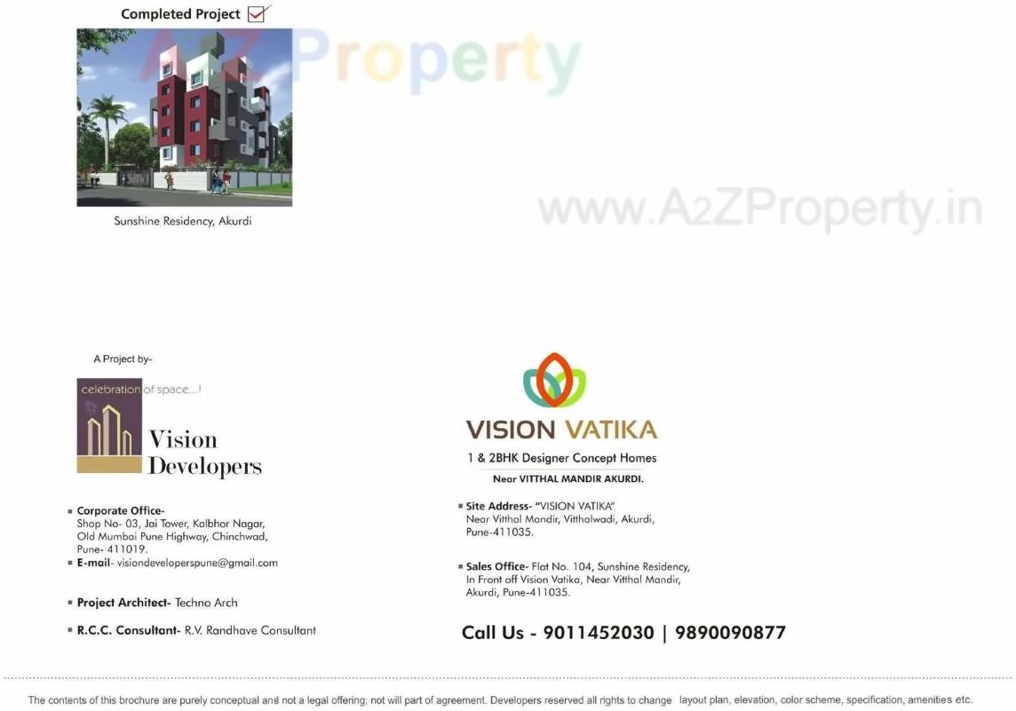 of real estate project Vision Vatika located at Pimpri-chinchawad-m-corp, Pune, Maharashtra