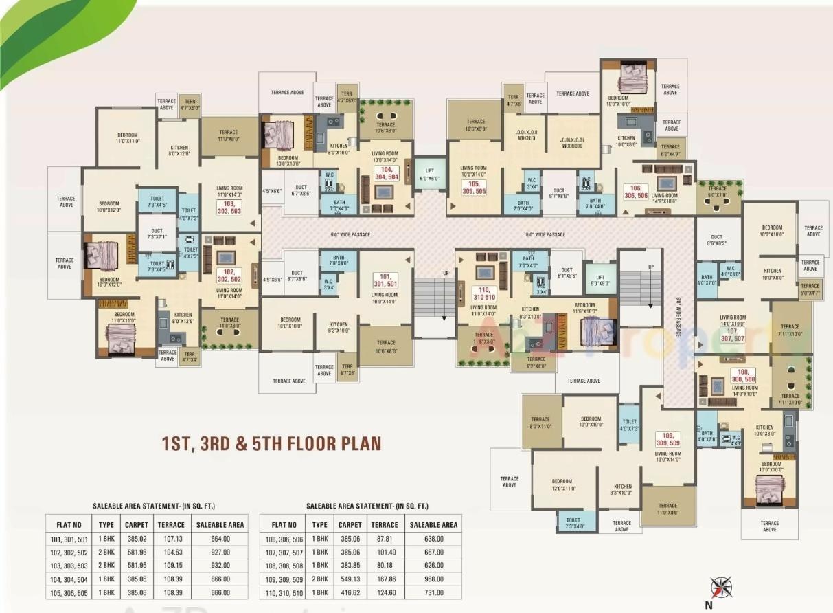 Layout of real estate project Vision Vatika located at Pimpri-chinchawad-m-corp, Pune, Maharashtra