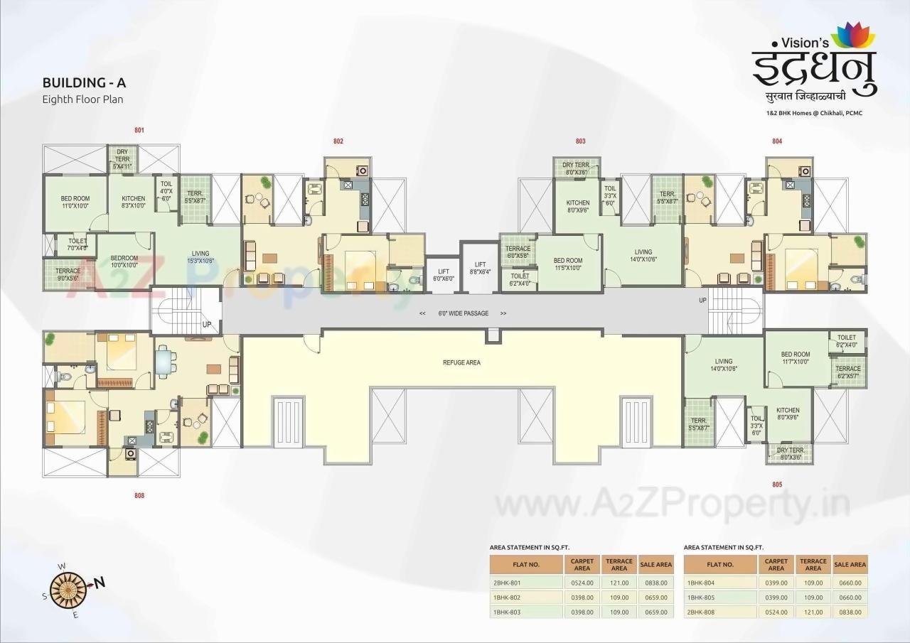 Layout of real estate project Visions Indradhanu located at Pimpri-chinchawad-m-corp, Pune, Maharashtra