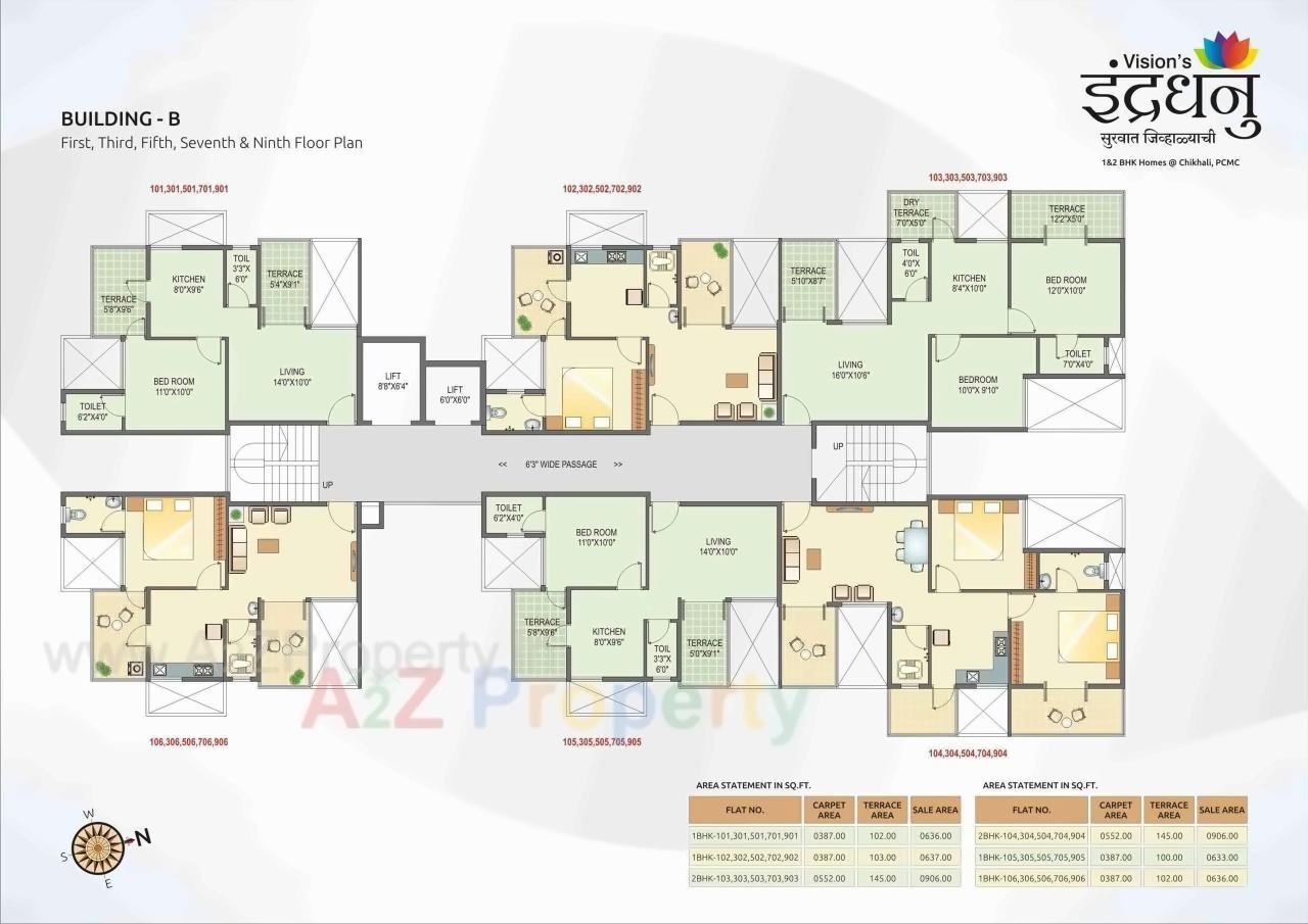 Layout of real estate project Visions Indradhanu located at Pimpri-chinchawad-m-corp, Pune, Maharashtra