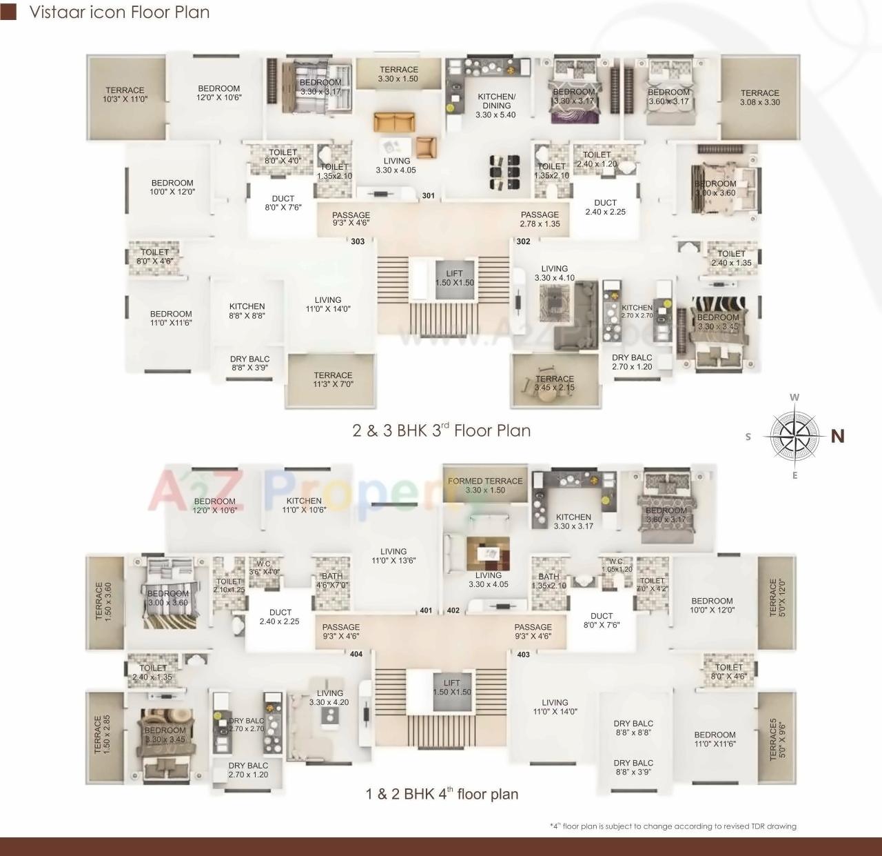 Layout of real estate project Vistaar Icon located at Baner, Pune, Maharashtra