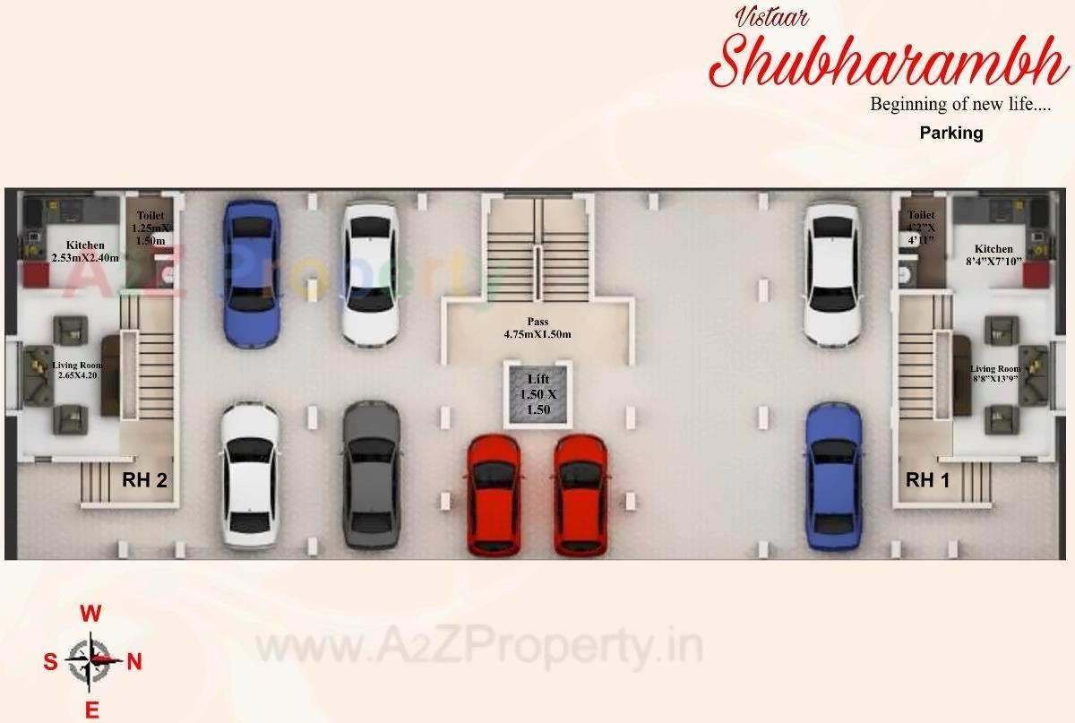 Layout of real estate project Vistaar Shubharambh located at Baner, Pune, Maharashtra