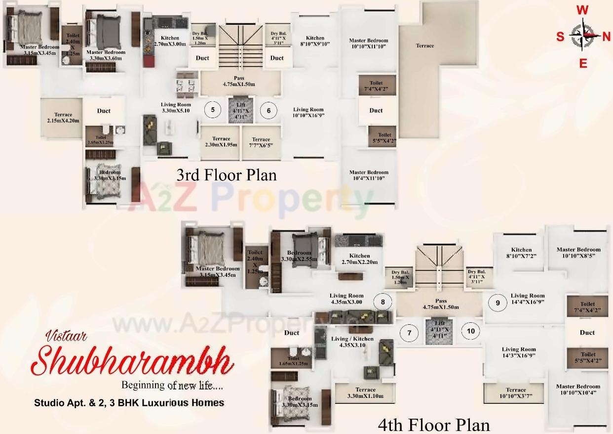 Layout of real estate project Vistaar Shubharambh located at Baner, Pune, Maharashtra