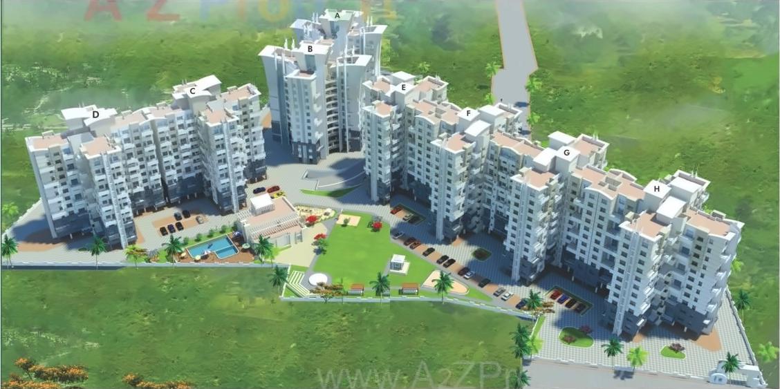 3D Elevation of real estate project Viva Hallmark located at Pune-m-corp, Pune, Maharashtra