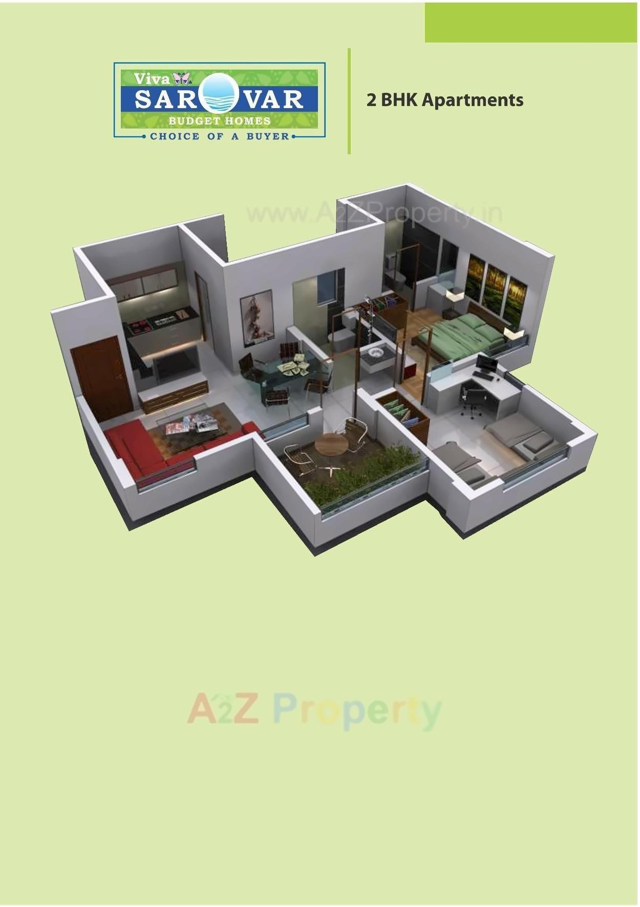 Layout of real estate project Viva Sarovar located at Pune-m-corp, Pune, Maharashtra