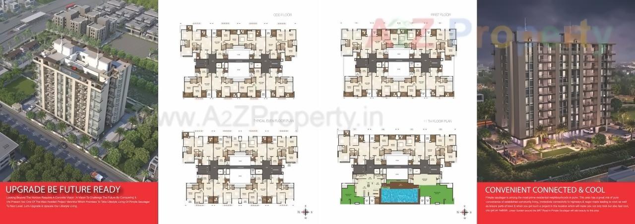 Layout of real estate project Vivanta Life Veronika located at Pimpale-saudagar, Pune, Maharashtra