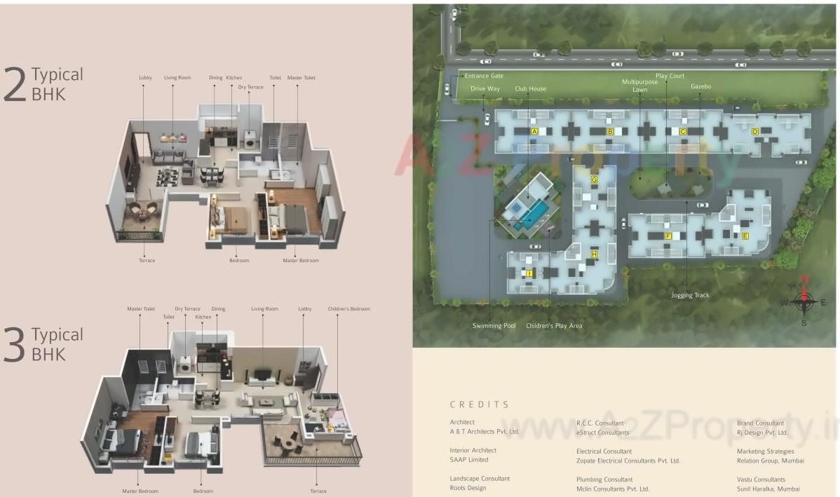 Layout of real estate project Vivanta Life Vishakha located at Dhanori, Pune, Maharashtra