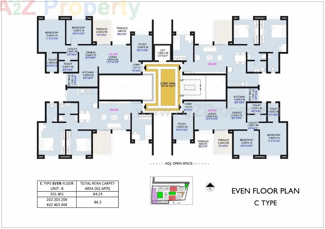 Layout of real estate project Vivanta Life Vishakha located at Dhanori, Pune, Maharashtra