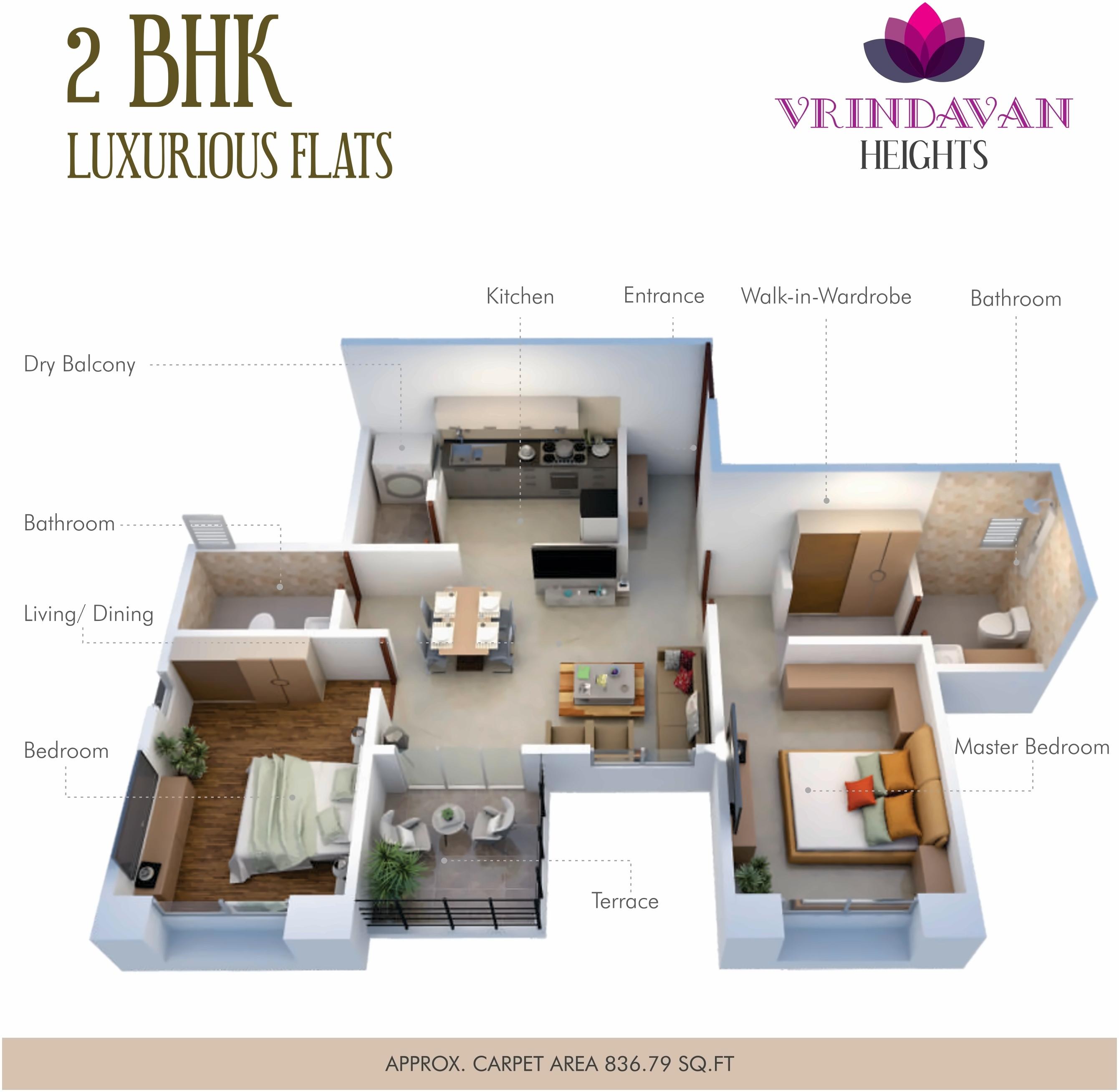 Layout of real estate project Vrindavan Heights located at Hadapsar, Pune, Maharashtra