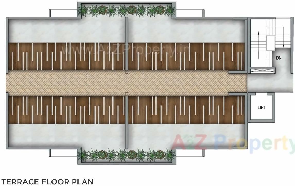 Layout of real estate project Vtp One located at Kharadi, Pune, Maharashtra