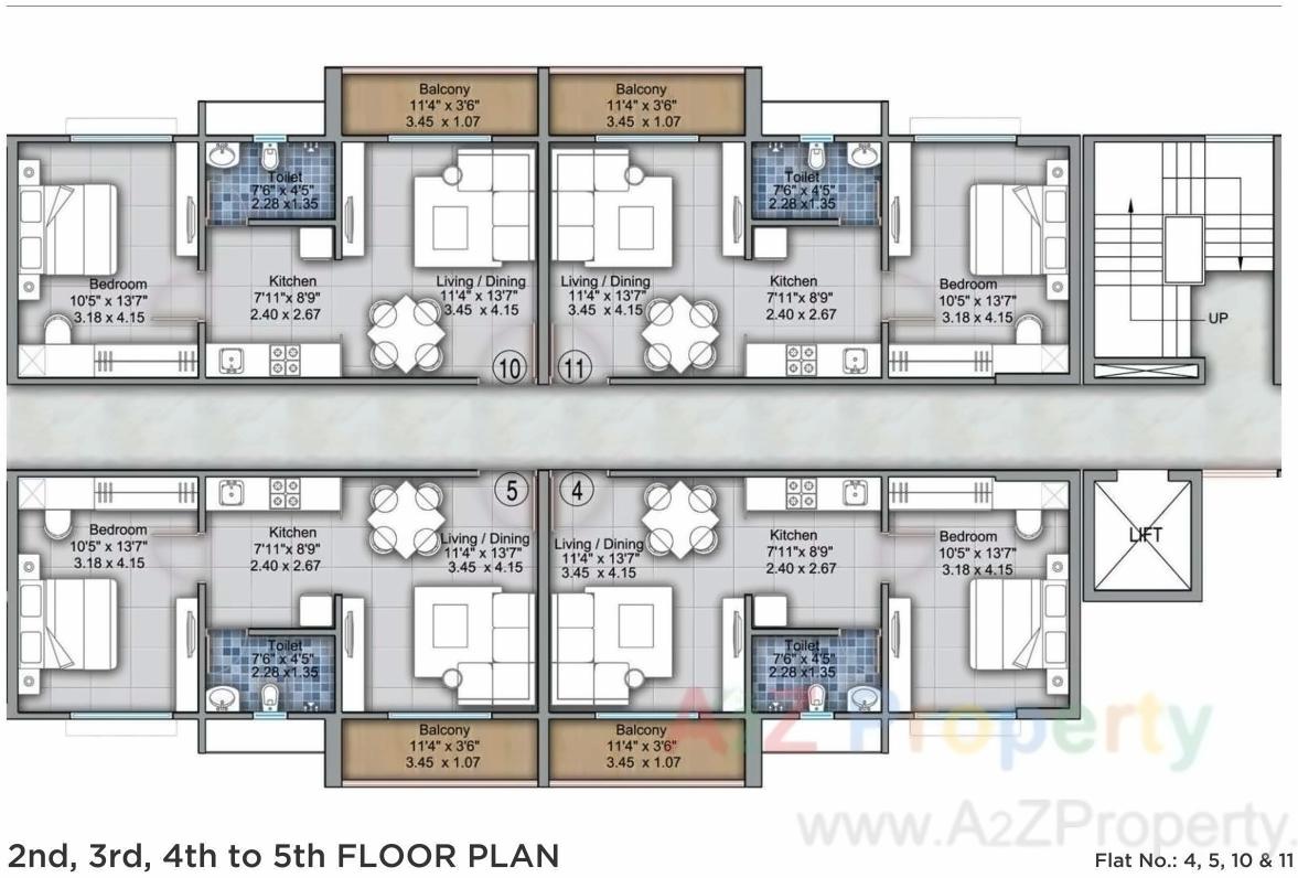 Layout of real estate project Vtp One located at Kharadi, Pune, Maharashtra