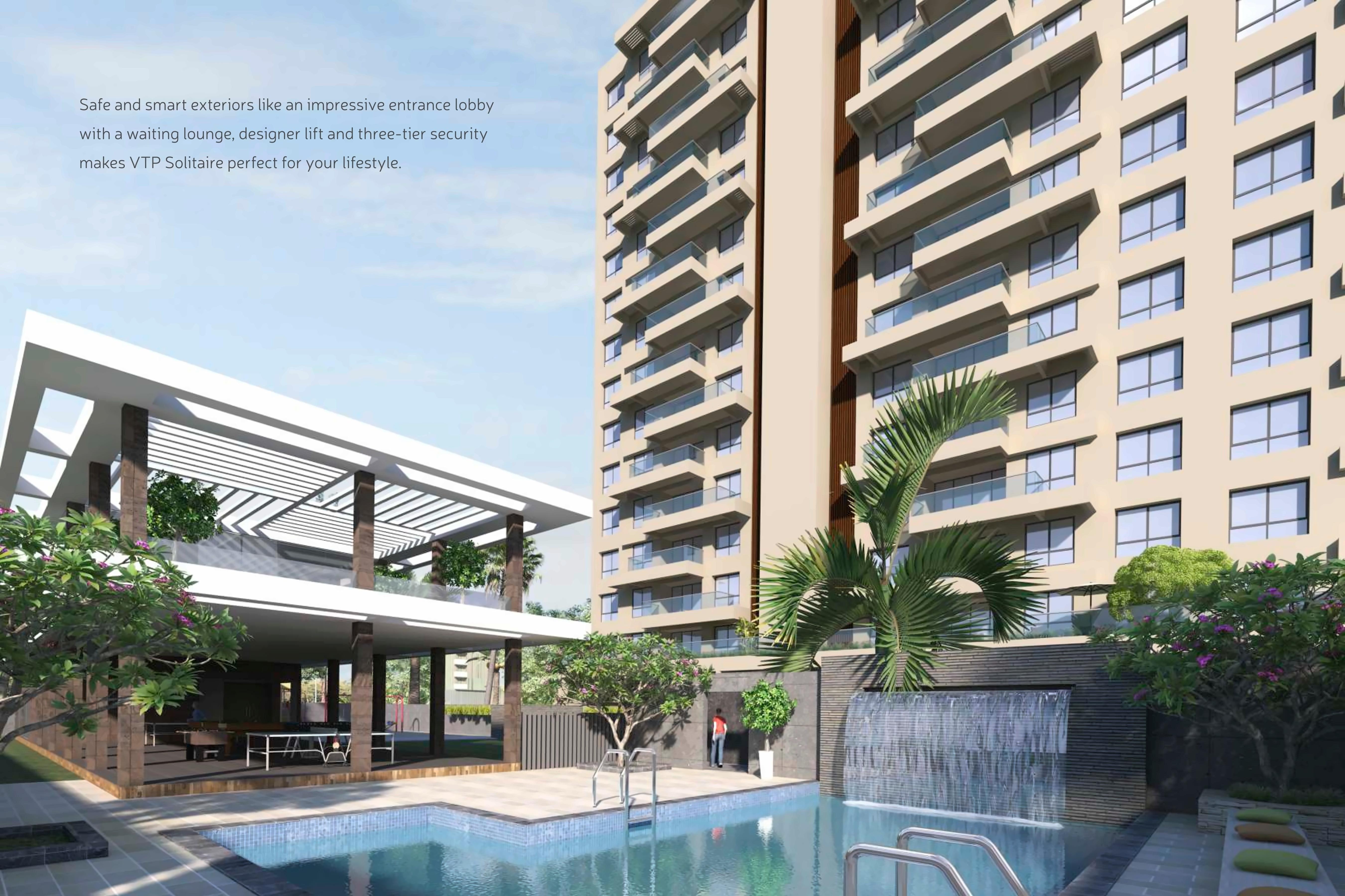 3D Elevation of real estate project Vtp Solitaire Ab located at Vadgaonsheri, Pune, Maharashtra