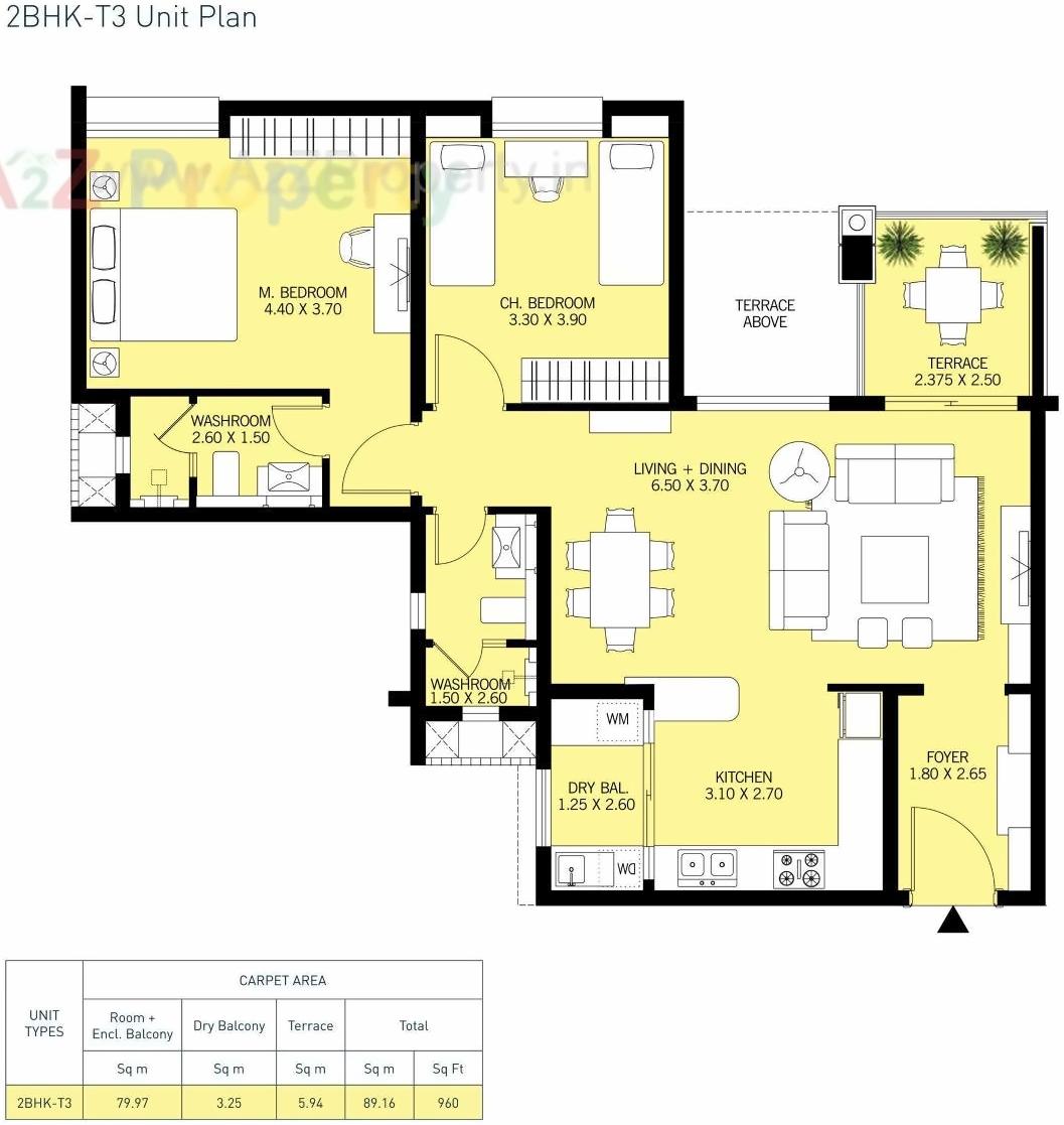 Layout of real estate project Waterfall Residence located at Haveli, Pune, Maharashtra