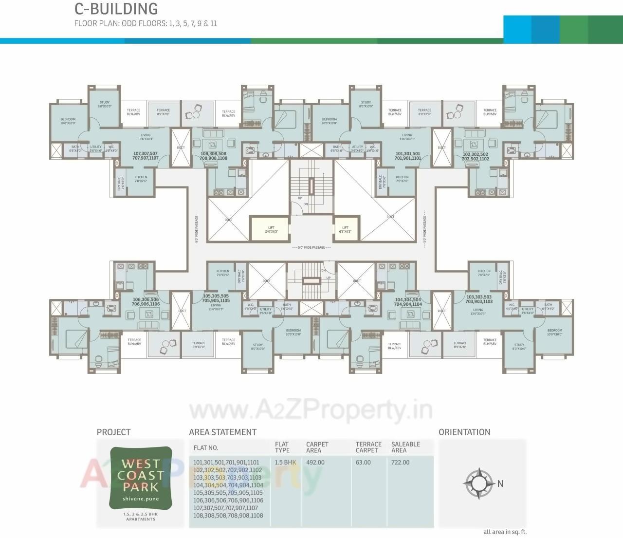 Layout of real estate project West Coast Park located at Shivne-part, Pune, Maharashtra