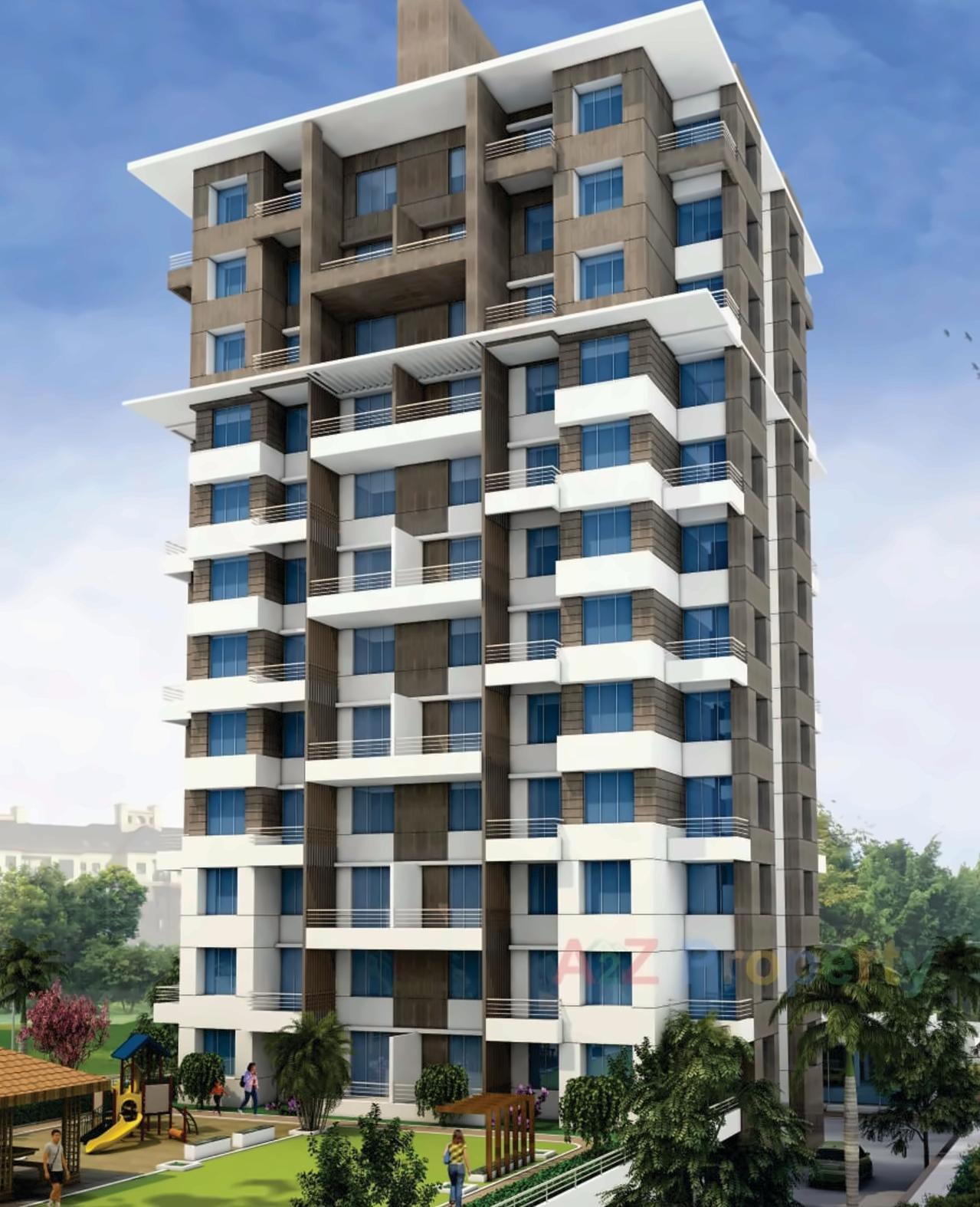 3D Elevation of real estate project West One located at Wakad, Pune, Maharashtra