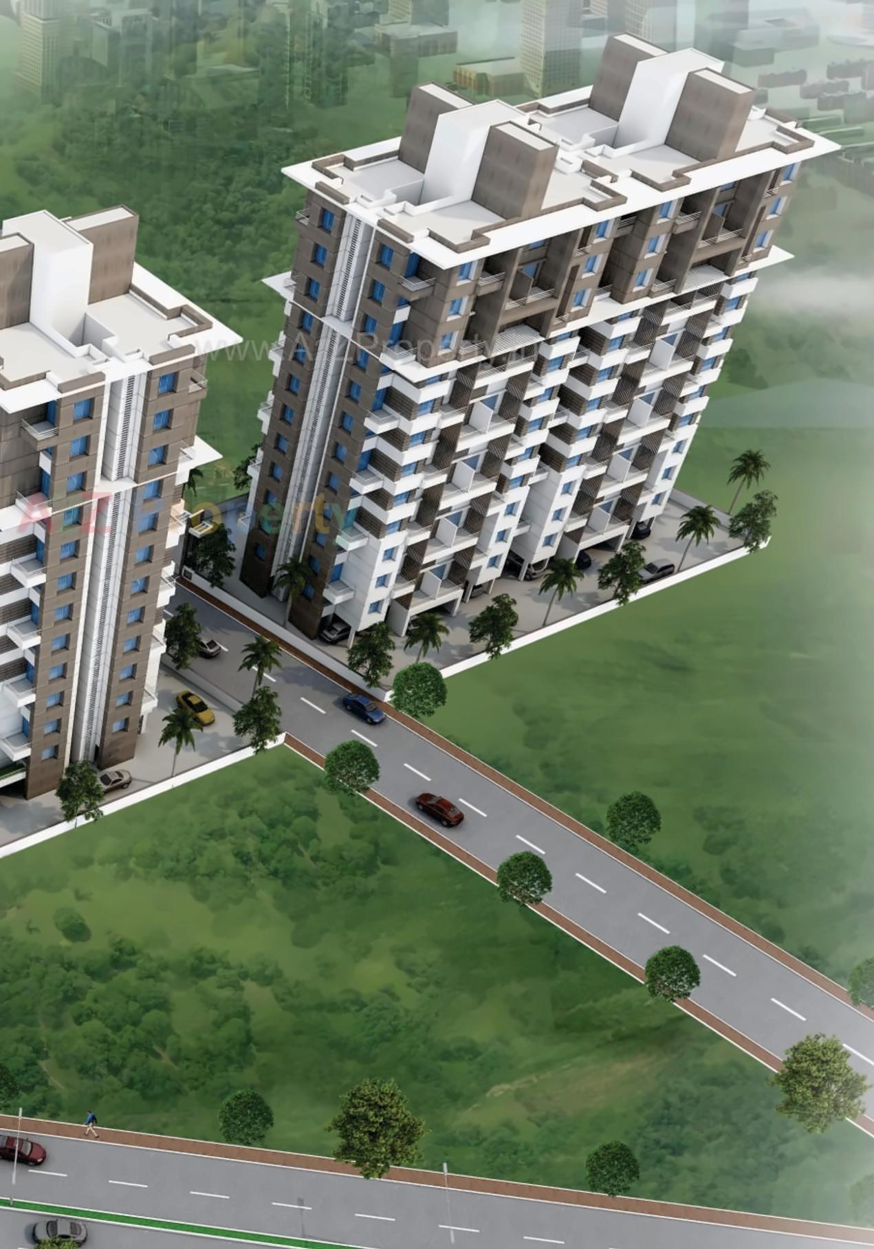 3D Elevation of real estate project West One located at Wakad, Pune, Maharashtra
