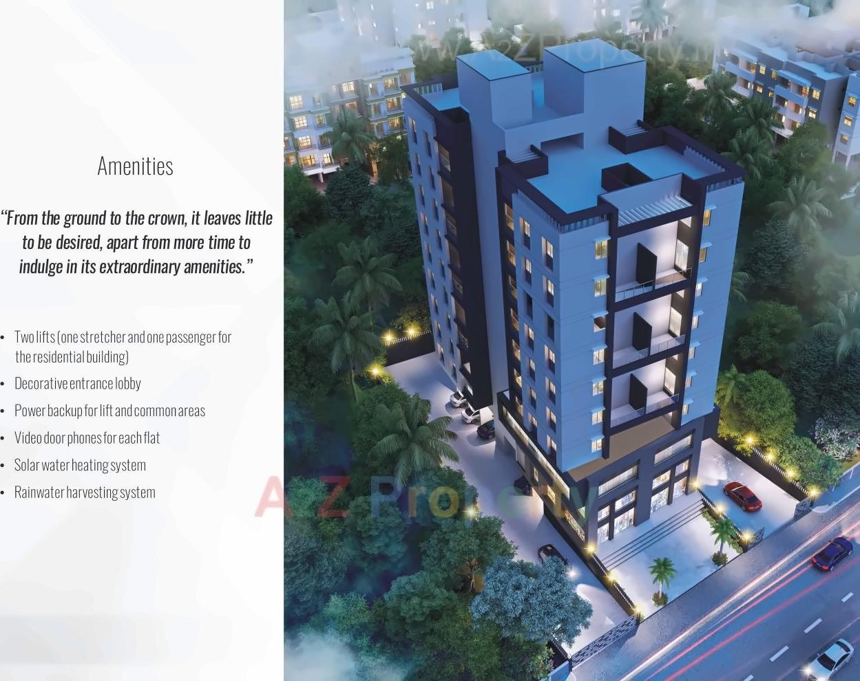3D Elevation of real estate project Westen Tower located at Wakad, Pune, Maharashtra