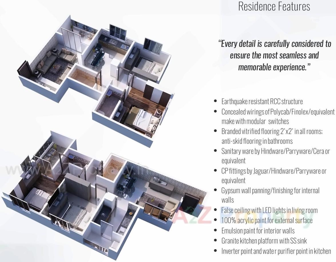 Layout of real estate project Westen Tower located at Wakad, Pune, Maharashtra