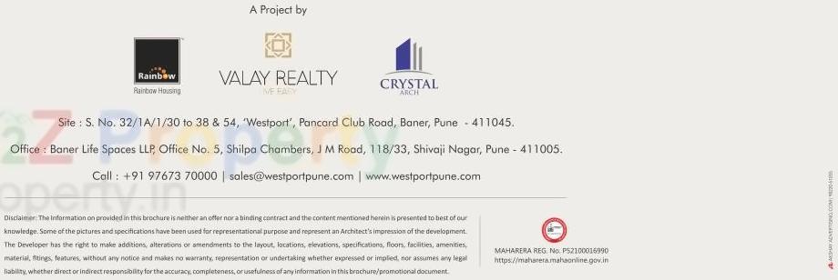  of real estate project Westport located at Pune-m-corp, Pune, Maharashtra