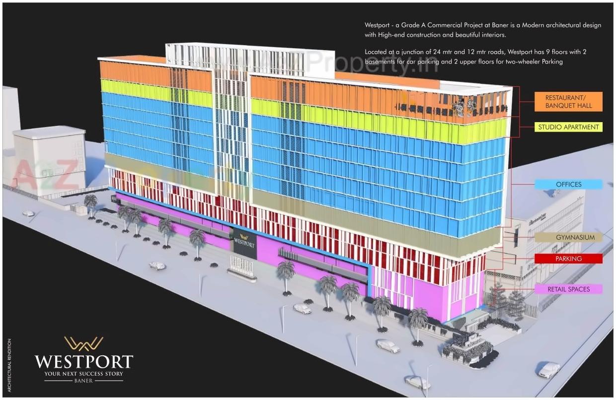 Layout of real estate project Westport located at Pune-m-corp, Pune, Maharashtra