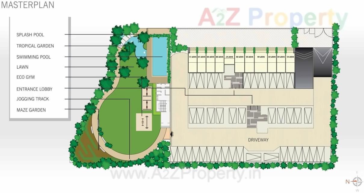 Layout of real estate project Westros located at Baner, Pune, Maharashtra