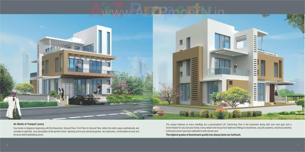 3D Elevation of real estate project Whispering Glades located at Mohammadwadi, Pune, Maharashtra