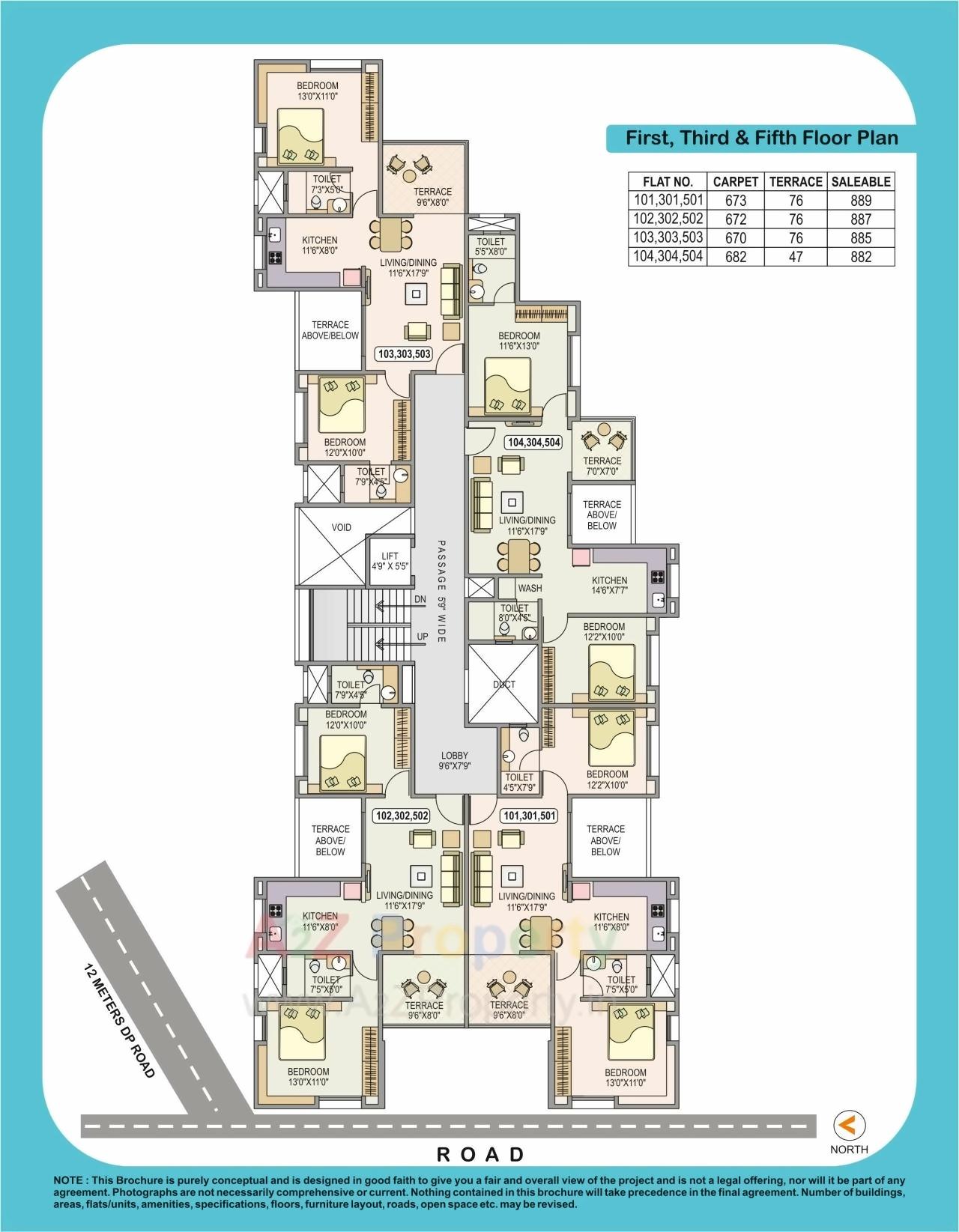 Layout of real estate project Whispering Winds located at Pune-m-corp, Pune, Maharashtra