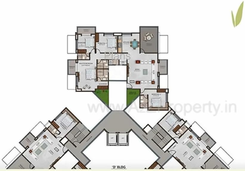Layout of real estate project Whistling Meadows located at Bhugaon, Pune, Maharashtra