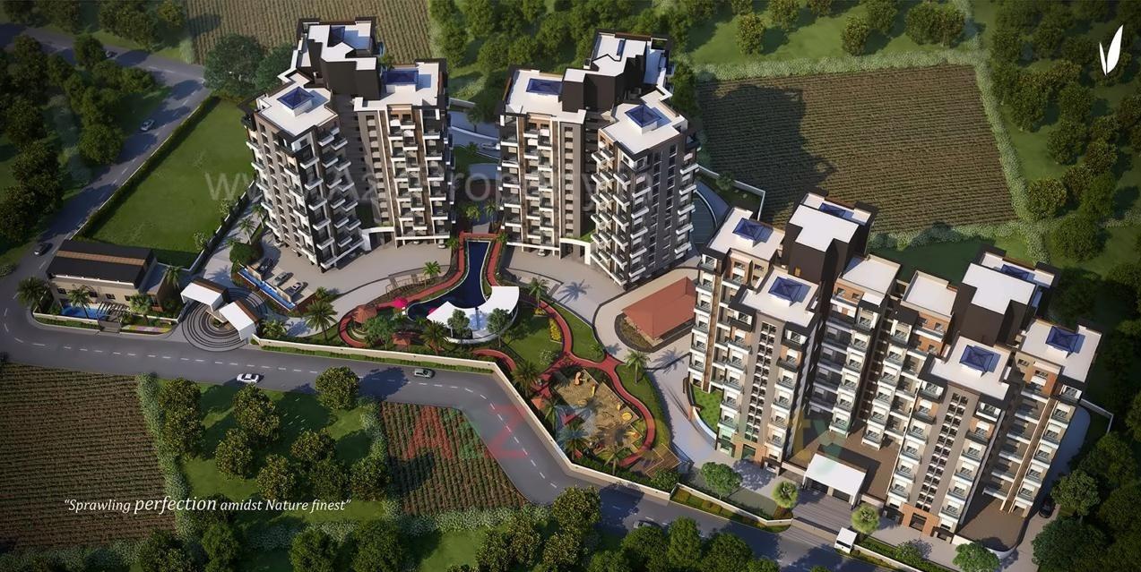 3D Elevation of real estate project Whistling Meadows located at Bhugaon, Pune, Maharashtra
