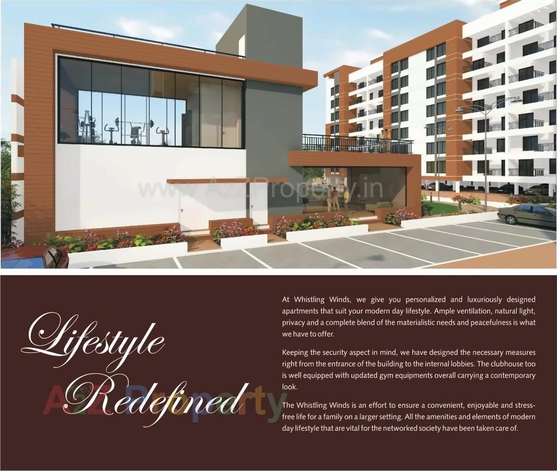 3D Elevation of real estate project Whistling Winds located at Pisoli, Pune, Maharashtra