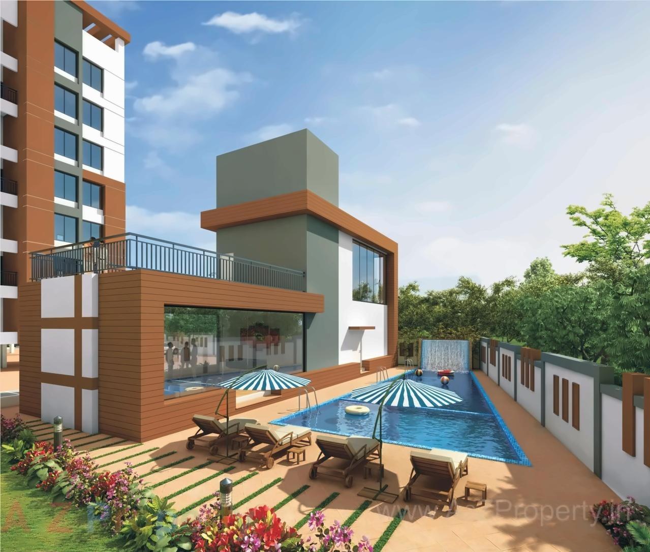 3D Elevation of real estate project Whistling Winds located at Pisoli, Pune, Maharashtra