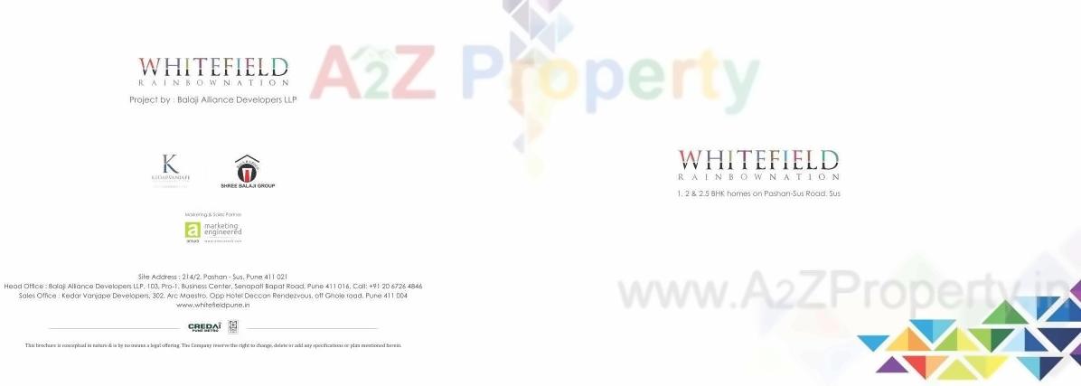  of real estate project Whitefield located at Sus, Pune, Maharashtra