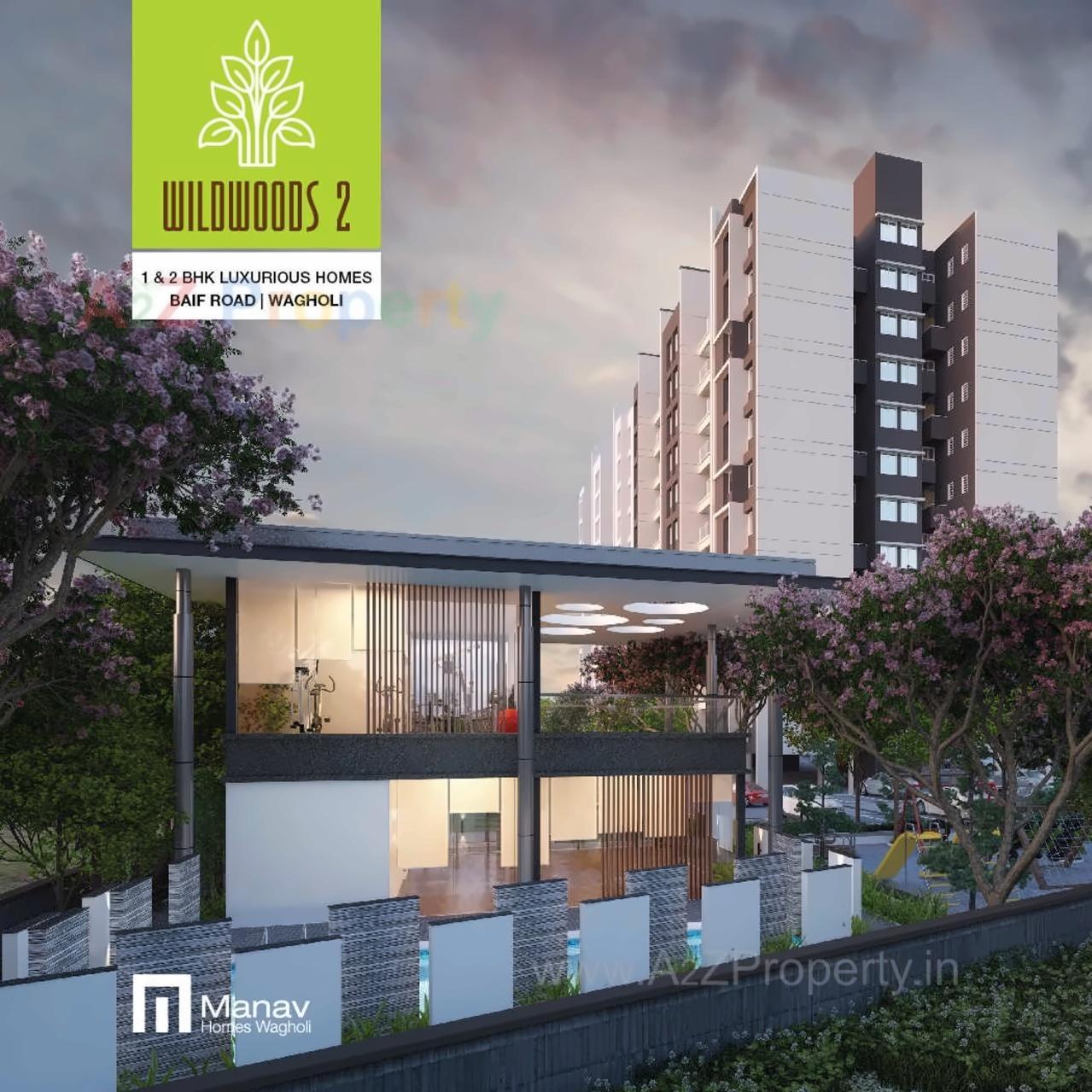 3D Elevation of real estate project Wildwoods located at Wagholi, Pune, Maharashtra