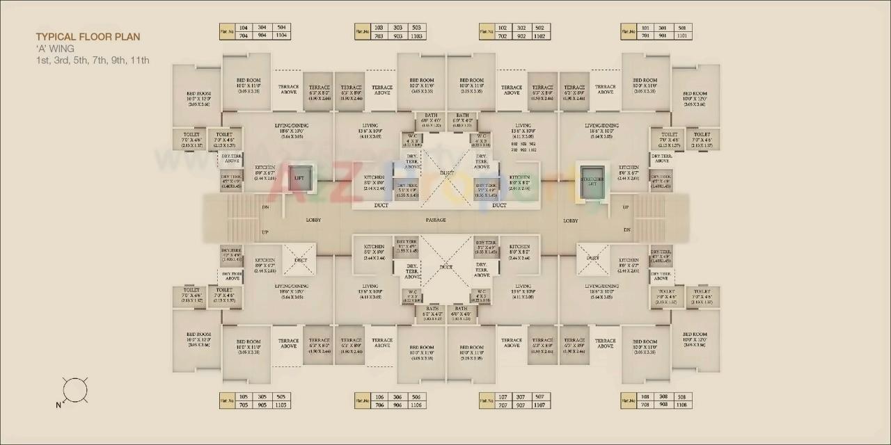 Layout of real estate project Wildwoods located at Wagholi, Pune, Maharashtra
