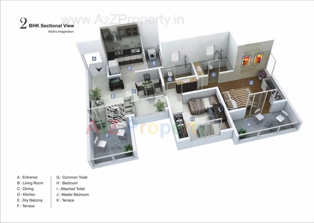 Layout of real estate project Willows Twin Tower located at Man, Pune, Maharashtra