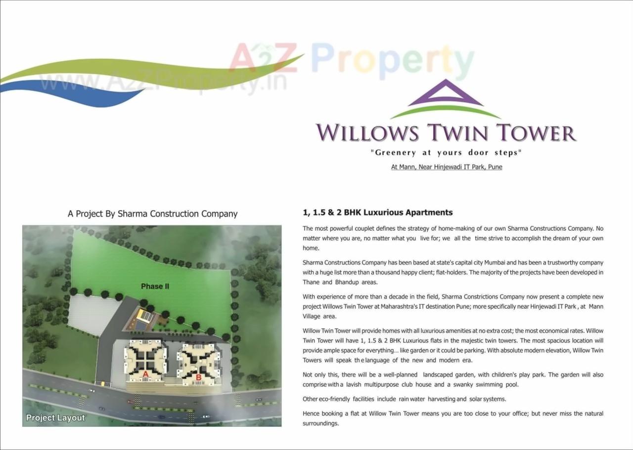  of real estate project Willows Twin Tower located at Man, Pune, Maharashtra