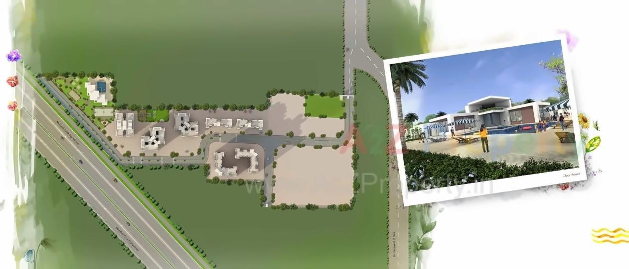 Layout of real estate project Windchime Homes located at Somatane, Pune, Maharashtra