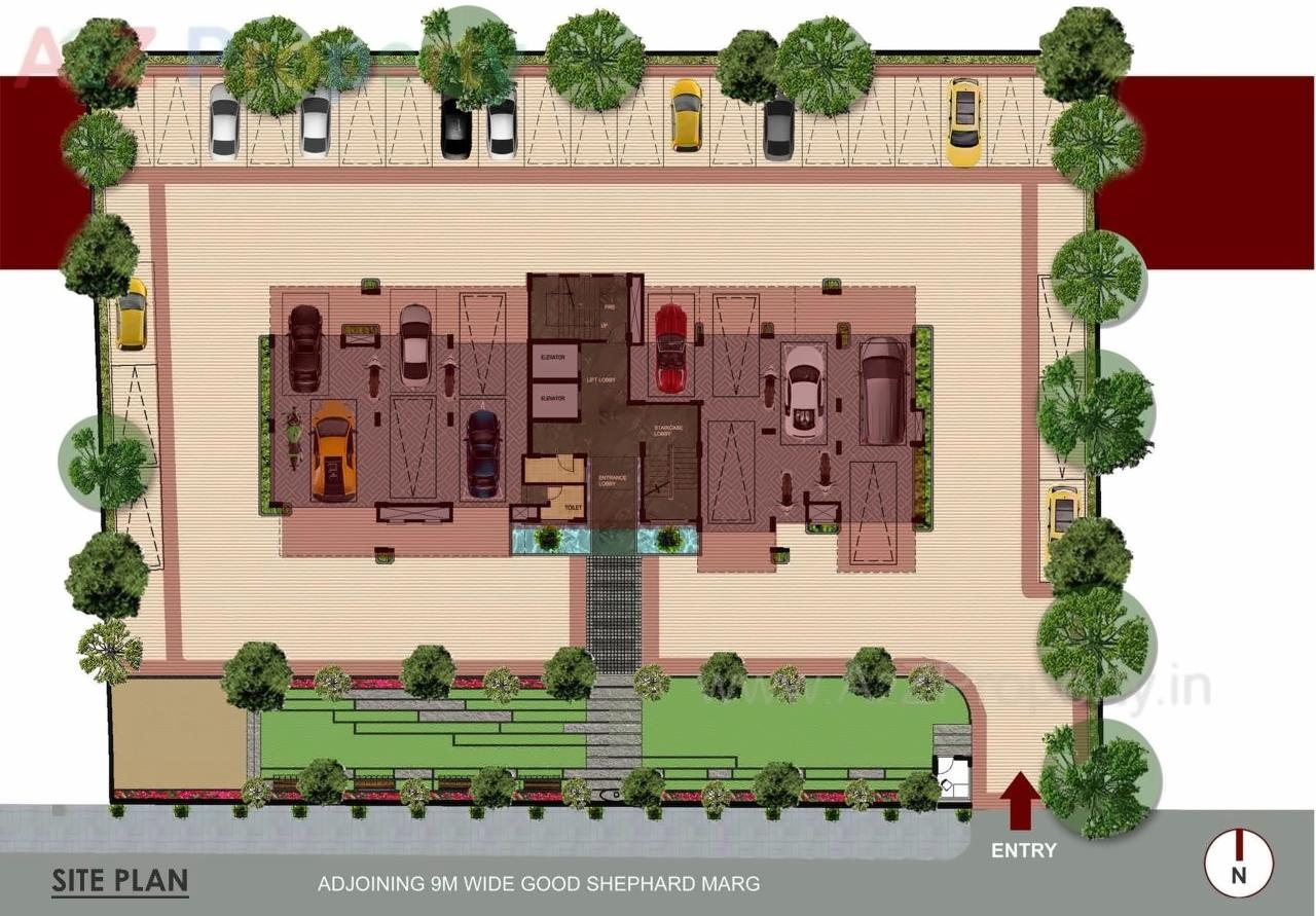 Layout of real estate project Winspire located at Kondhwa-khurd, Pune, Maharashtra