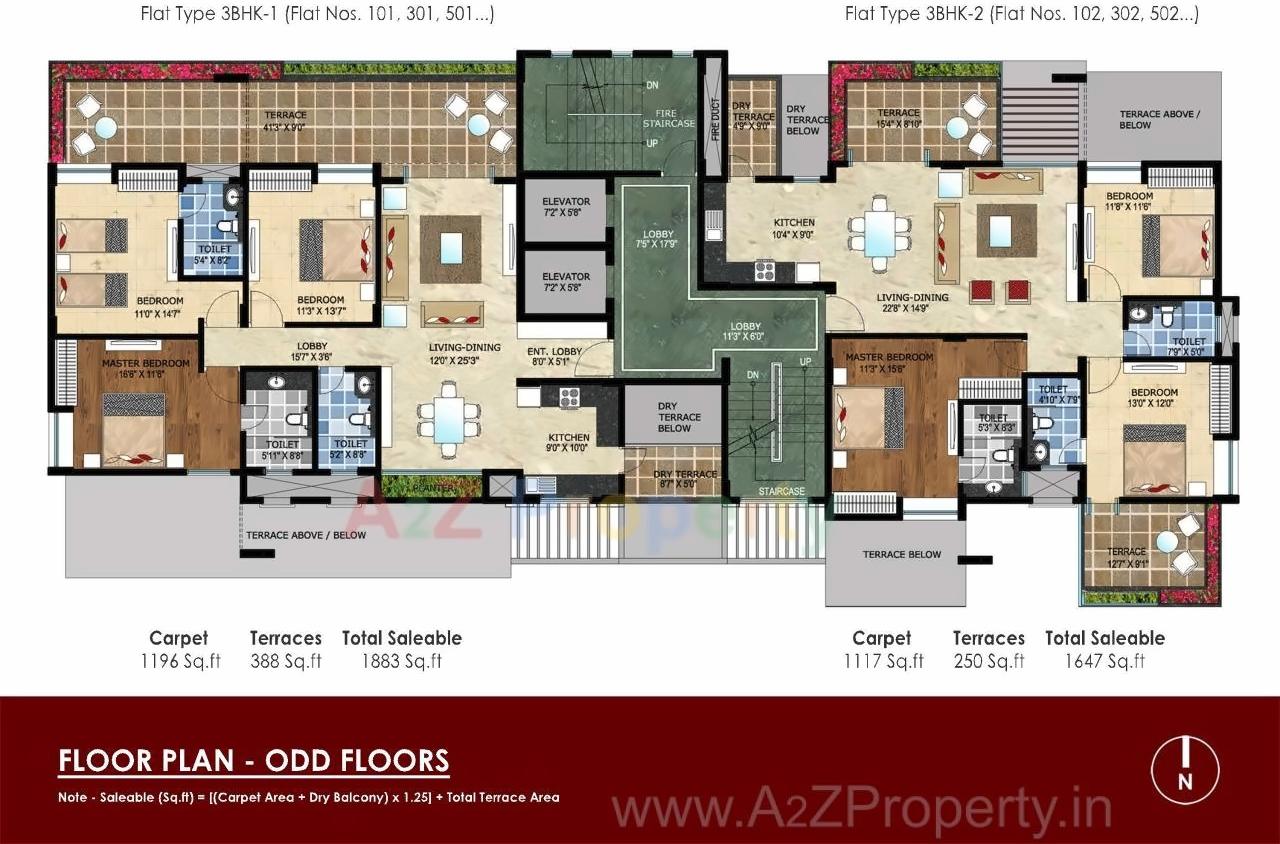 Layout of real estate project Winspire located at Kondhwa-khurd, Pune, Maharashtra